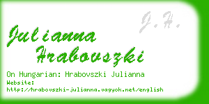 julianna hrabovszki business card
